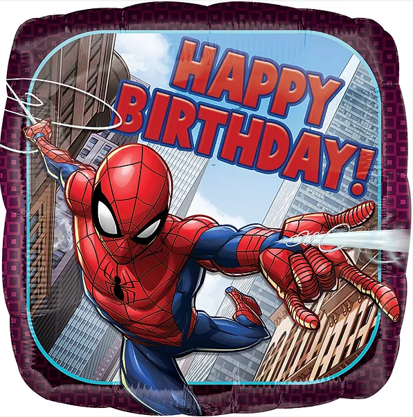 Spiderman Happy Birthday Globo 18" (x1u)
