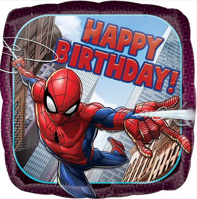 Spiderman Happy Birthday Globo 18" (x1u)