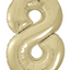 Supershape Foil Balloon #8 White Gold