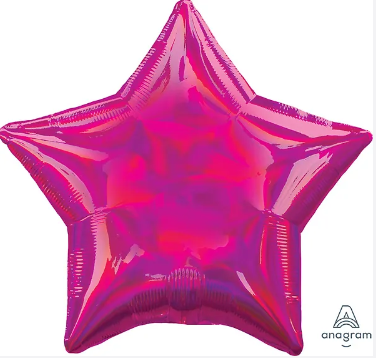 19'' IRIDESCENT MAGENTA STAR