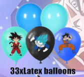Globo Latex Dragon Ball Sueltos x Unidad