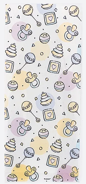 CELLO BAGS 20 BABY RATTLE