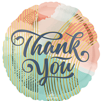 18" THANK YOU PASTEL CLOUDS