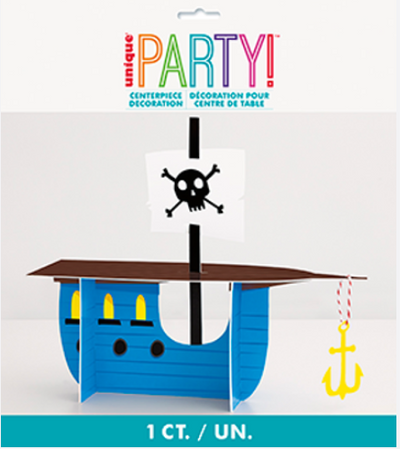 AHOY PIRATE SHIP CENTERPIECE