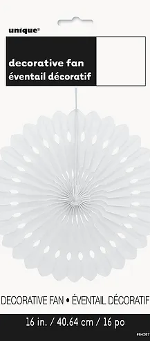 PAPER FAN 16 WHITE