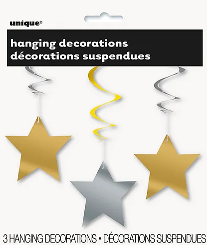Star Hanging Silver & Gold