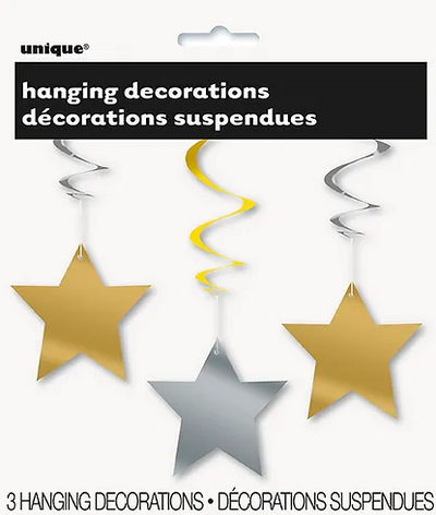 Star Hanging Silver & Gold