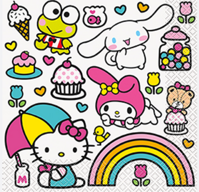 HELLO KITTY AND FRIENDS LUNCHEON NAPKINS 16CT