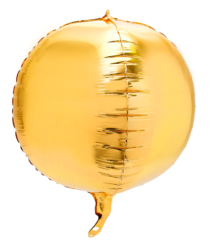 8" 4D Sphere Mylar Balloon 1pc/bag - (x1u)