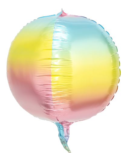 8" 4D Sphere Mylar Balloon 1pc/bag - (x1u)