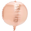 8" 4D Sphere Mylar Balloon 1pc/bag - (x1u)