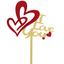 Acrylic Mirrored Cake Topper 7” "I LOVE YOU" - Gold (x1u)
