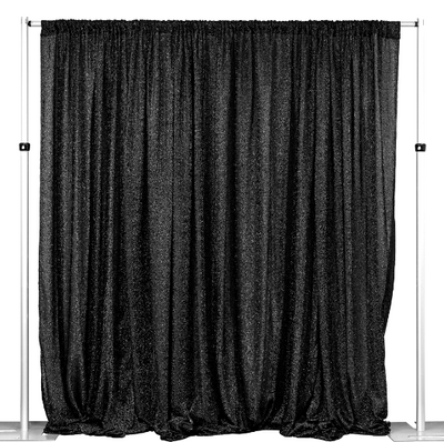 Metallic Spandex Backdrop - Black