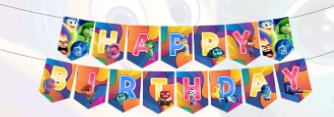 Banner Happy Birthday Inside Out 2