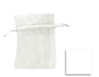 ORGANZA SHEER BAGS 5" X 6.5" - 12PCS PACK