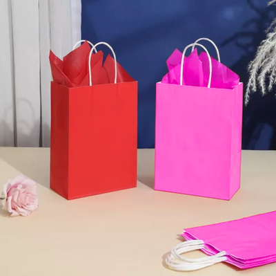 Bolsas de Papel Kraft Sólido - Medianas (x2u)