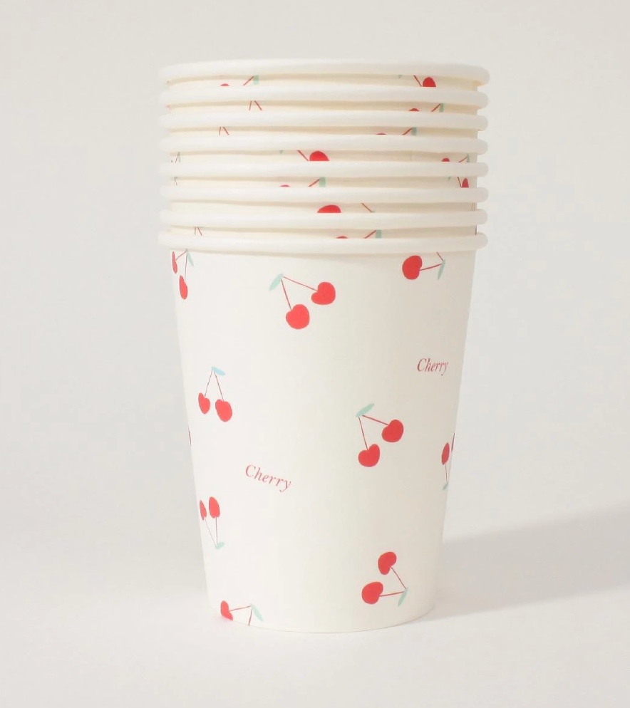Vasos Cherry Party 9oz (x8u)
