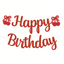 Cherry Party Banner "Happy Birthday" (x1u)