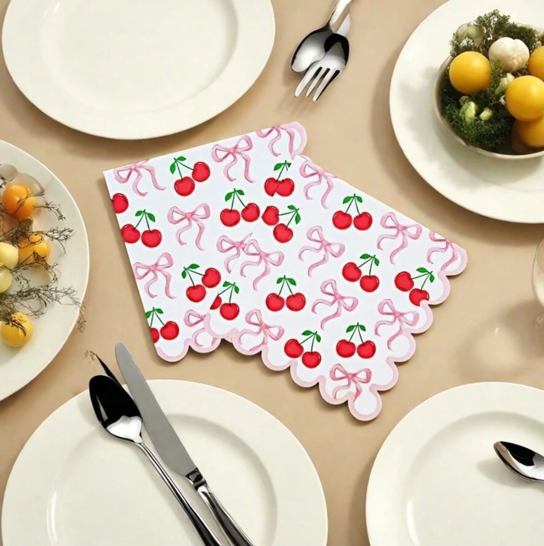 Cherry Party Lunch Napkins (x20u)
