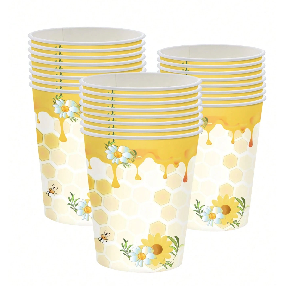 Abeja "Sweet as can Bee" Vasos 9oz (x10u)
