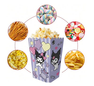Kuromi Popcorn Boxes (x12u)