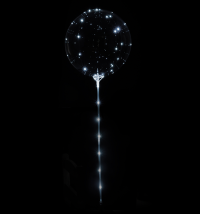 LED Bubble Balloons 10pc/set -  White