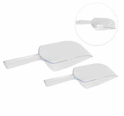 Plastic Candy Scoop 2pc Set - Clear