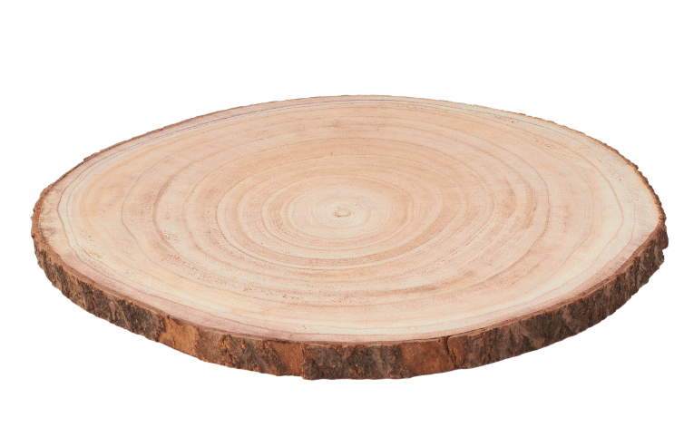 Rodaja de Madera Natural - 18"