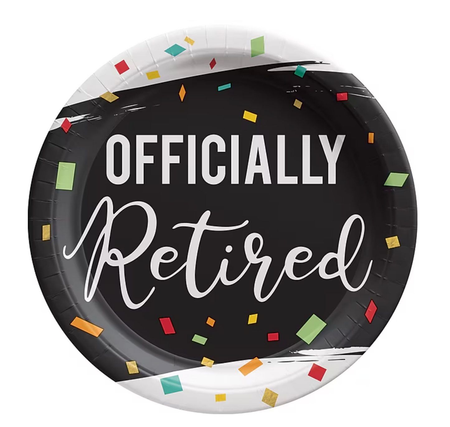Retirement 7" Round Plates (x8u)
