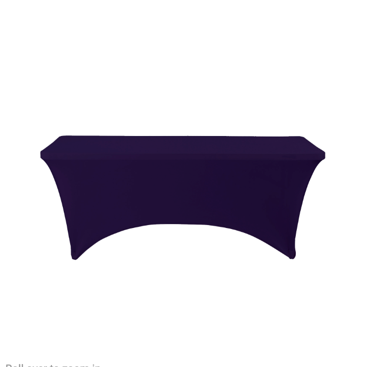 Spandex Rectangle Table Covers 8ft - Purple