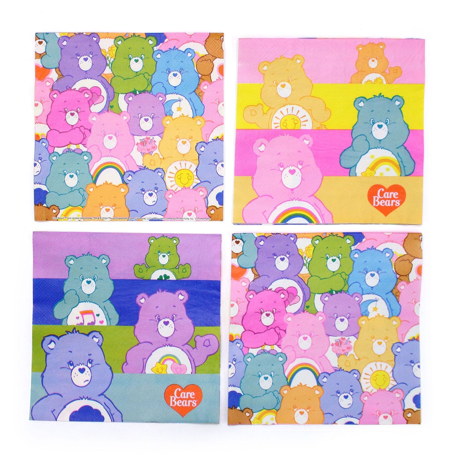Care Bears Lunch Napkins (Pack of 16) ct 6.5in x 6.5in