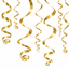 Swirl Decorations Gold (x12u)