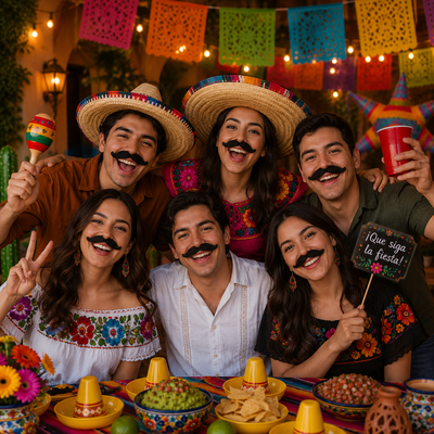 Moustaches Western Mexican Kit Bigotes (x10u)