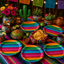 Fiesta Mexico Plates 7" (x8u)