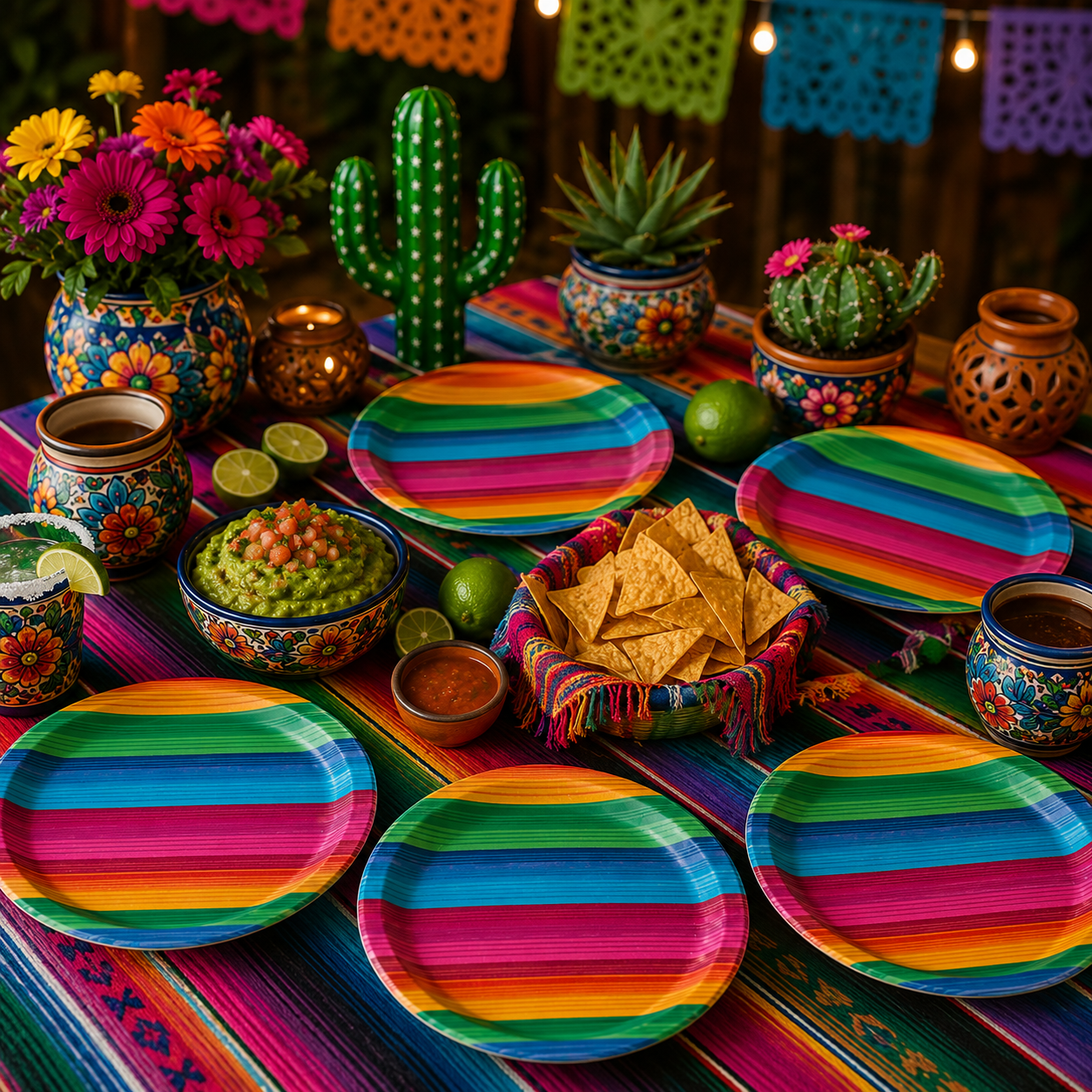 Fiesta Mexico Plates 7" (x8u)
