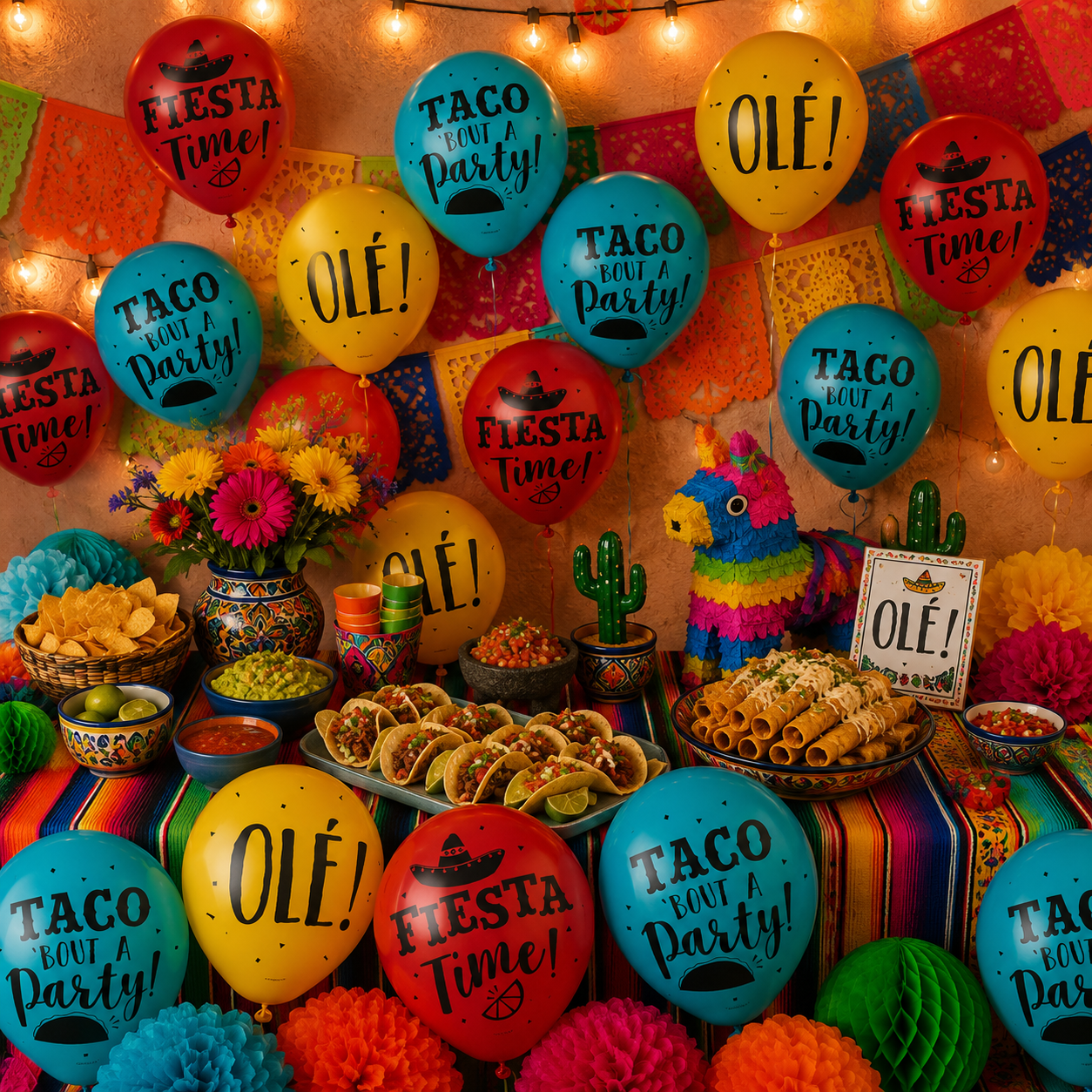 Balloons Let's Fiesta Mexico 12" (x15u)