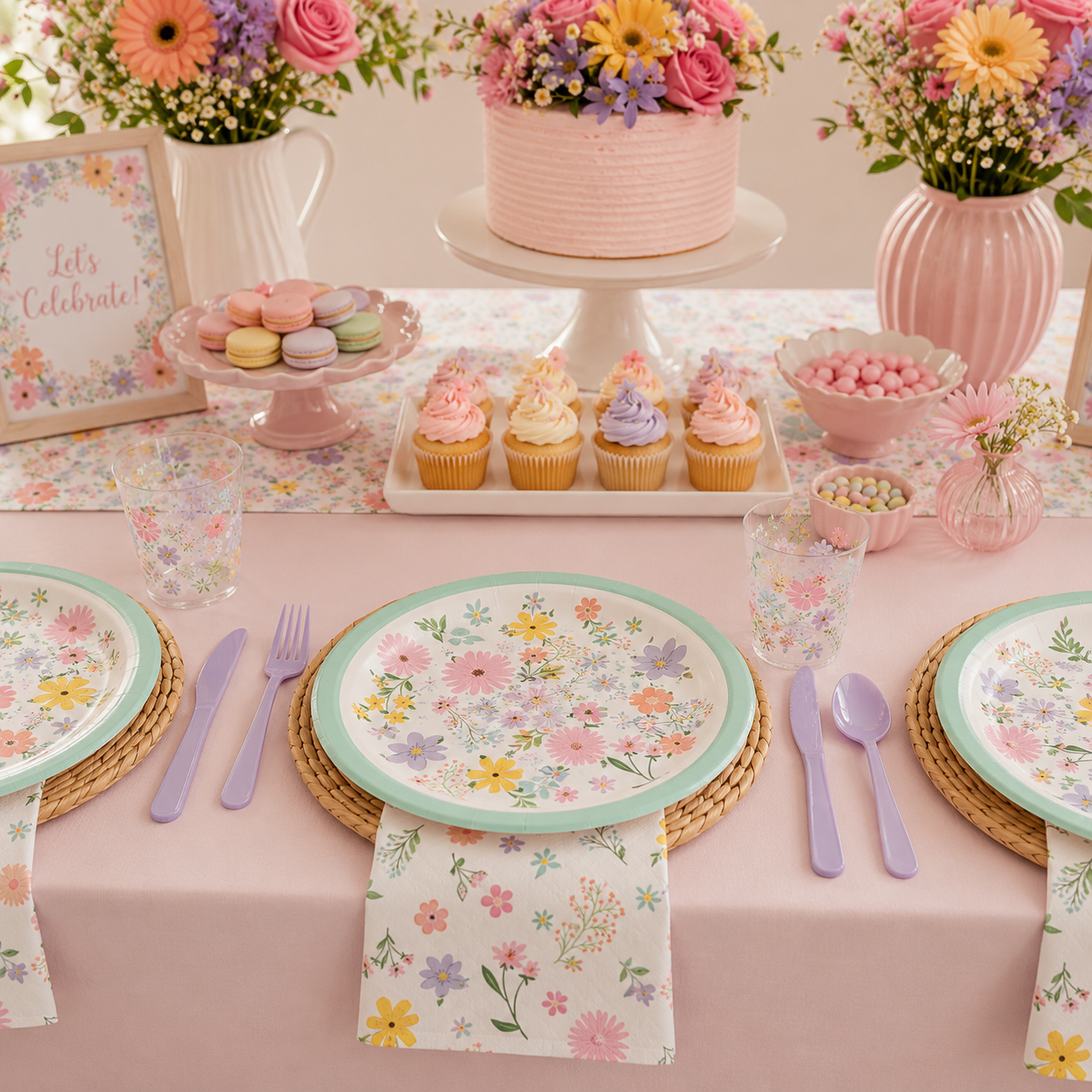 Springtime Blooms Lunch Napkins (x16u)