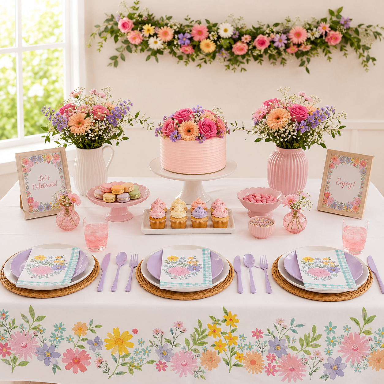 Springtime Blooms Tablecover (x1u)