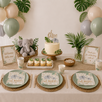Soft Jungle Beverage Napkins (x16u)