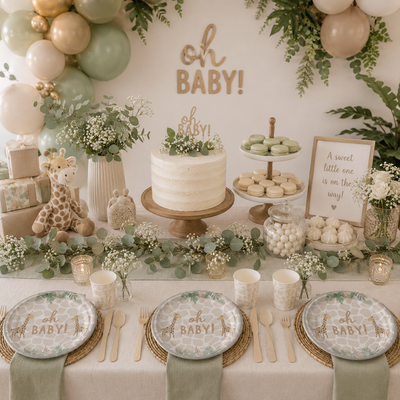 Soft Jungle 7" Round Plates (x8u)