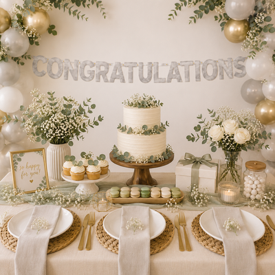 Congratulations Large Foil Letter Banner (x1u)