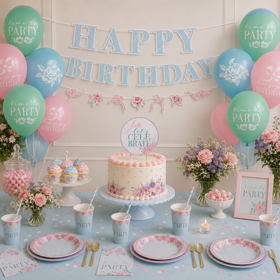 Ribbons and Roses Banner (x2u)