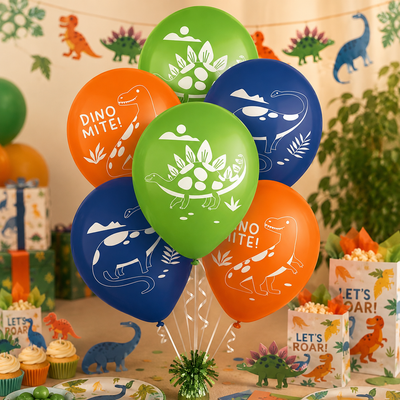 Diggin' Dinos Latex Balloons (x6u)