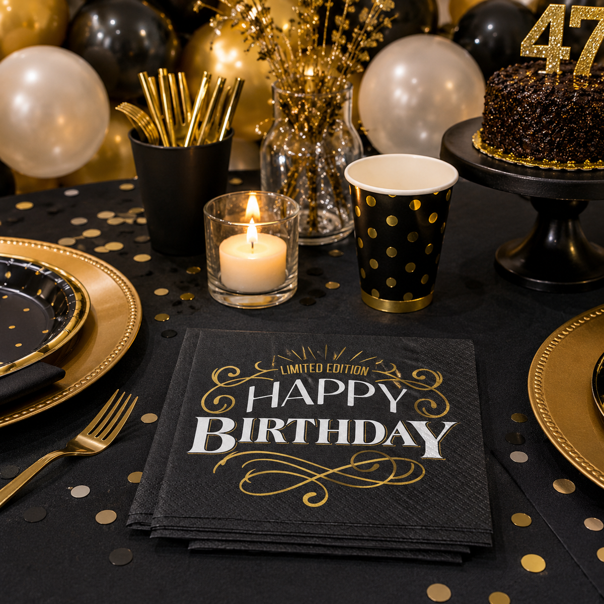 Happy Birthday Limited Edition Beverage Napkins Servilletas (x16u)