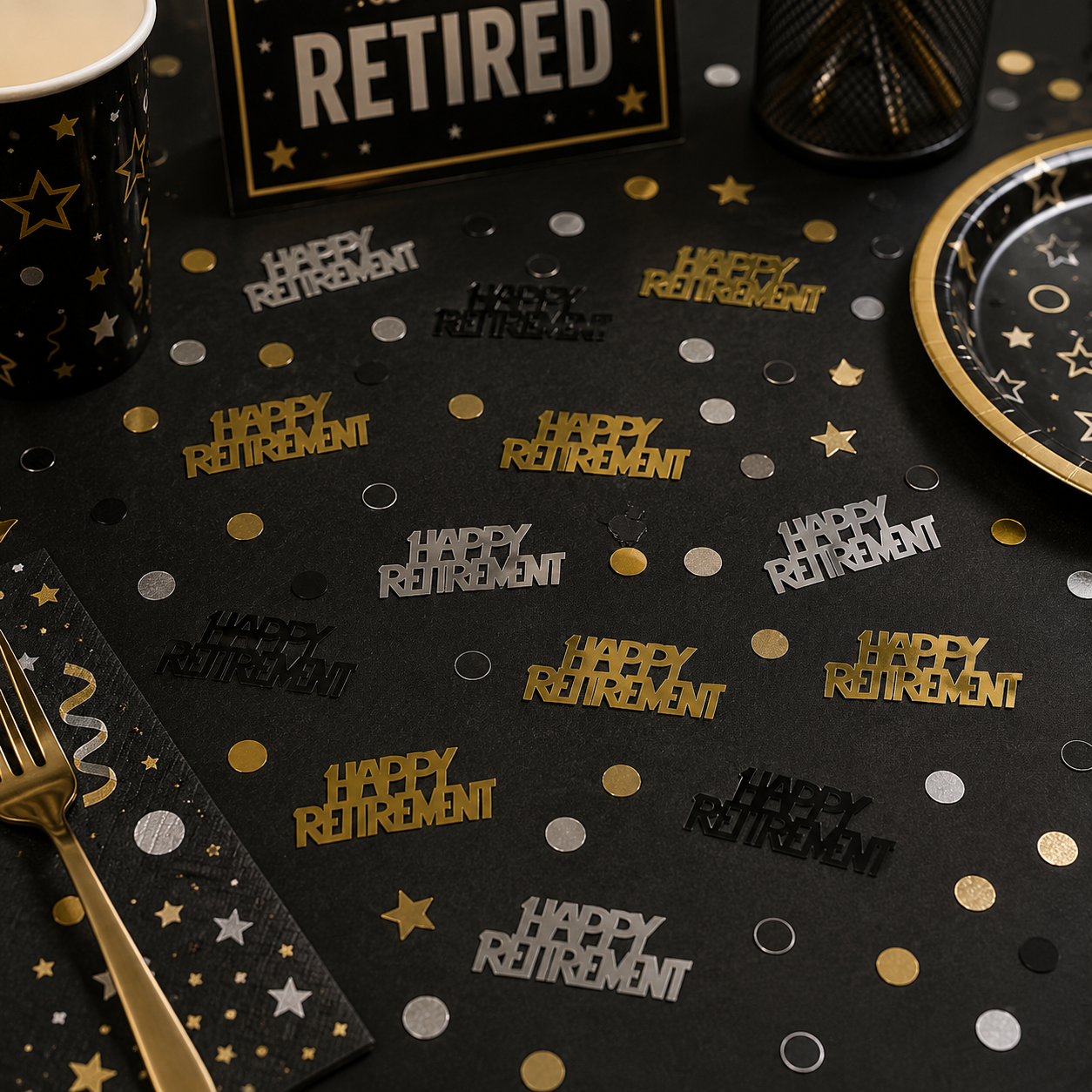 Happy Retirement Confetti 1/2oz