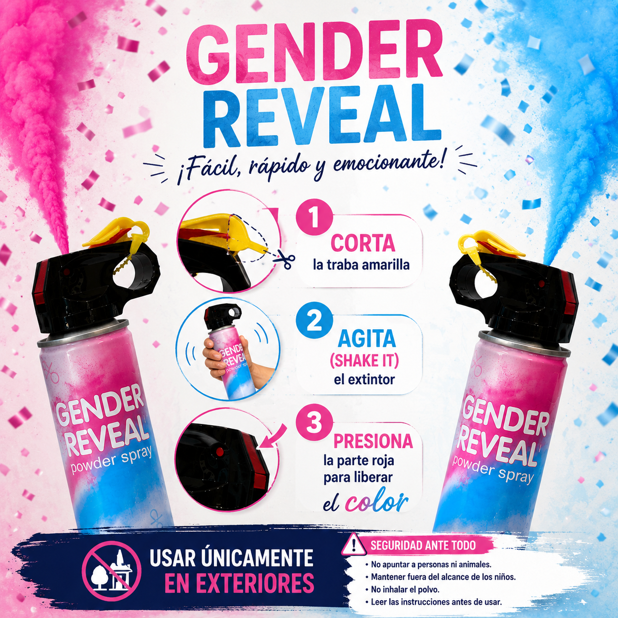 Extintor Gender Reveal (x1u)