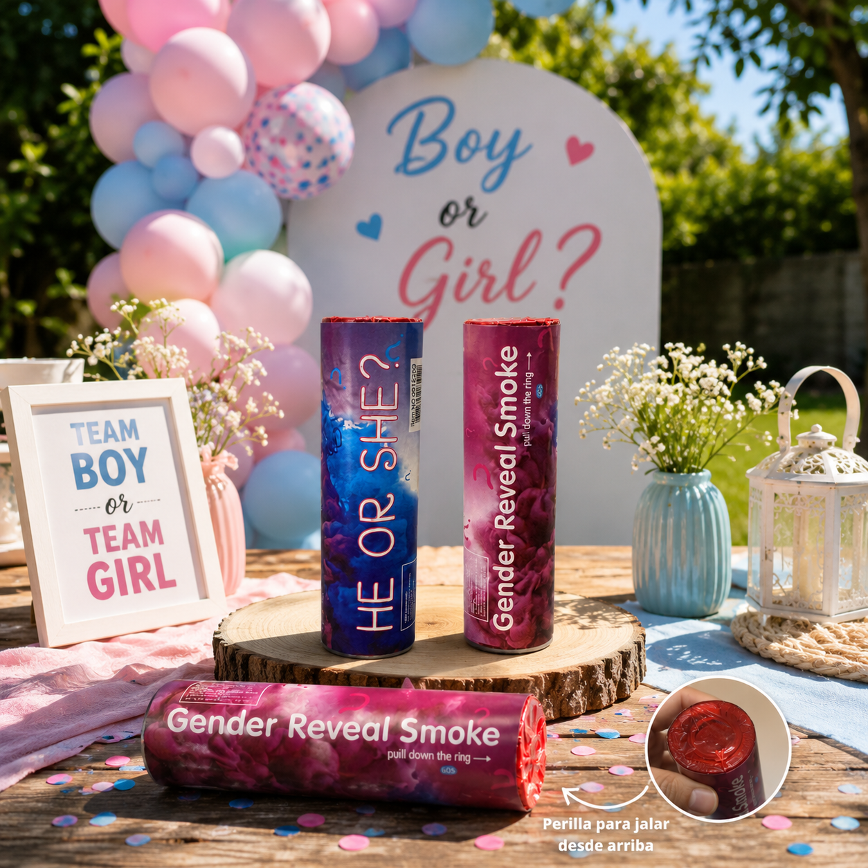 Bengala Smoke Gender Reveal Boy or Girl (x1u)