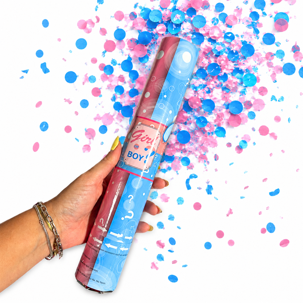 Popper Confetti Cannon Gender Reveal Blue (x1u)