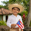 Pava Sombrero Jibaro Niño Boricua (x1u)