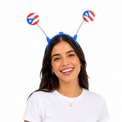 Light-Up Puerto Rico Flag Boppers (x1u)